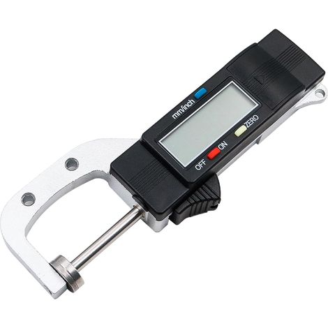 Calibrador de espesor digital, calibrador de espesor portátil de 0-25 mm, escala de medición de diámetro horizontal