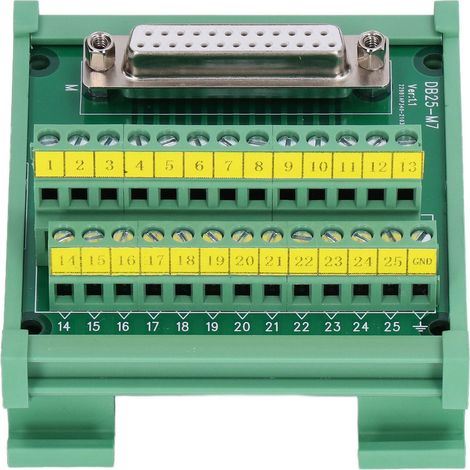 DB25 auf Klemmenstecker-Adapterplatte, gerade Buchse mit Gehäuse, DC60V DB25-M7 (1/5)