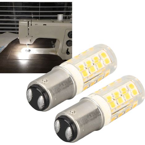 dimmbare LED-Lampe BA15D, klein mit Doppelbajonettfassung, 52 LEDs, geeignet für Nähmaschinen, Kühlschränke, Küchenutensilien, Dunstabzugshauben und Haushaltsbeleuchtung. (1/5)