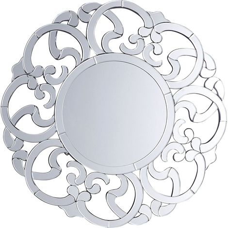 Specchio da parete in argento ø70 cm Mornaix (1/5)