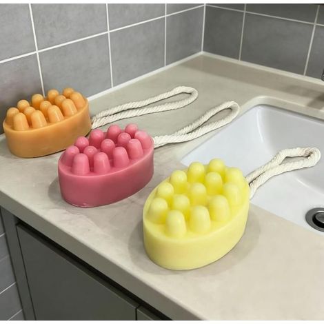 Moule À Savon - Silicone Alimentaire - 6 Cavités - Pour Savon Bougie Chocolat - Réutilisable - -40 ℃ À 230 ℃ - 1 Pièce (1/5)