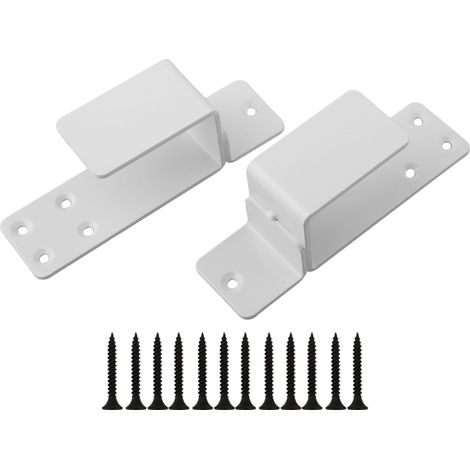 Lot de 2 supports de barrière en bois de 2 x 4 pouces (1/5)