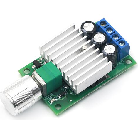 Moteur à courant continu PWM 10A 12V-30V, régulateur de vitesse réglable, interrupteur de commande de gradation (paquet de 2) (1/4)