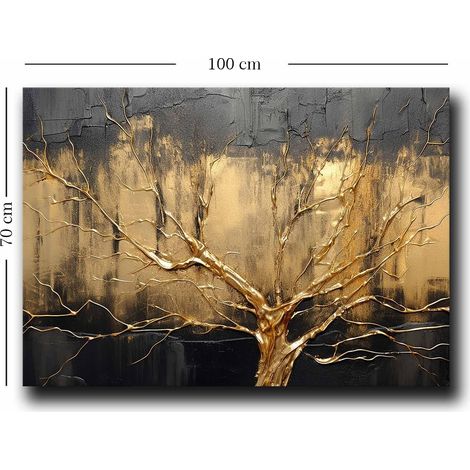 Decorazione artistica da parete con stampa su tela Painting Multicolore (1/4)