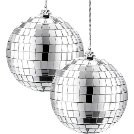 Boule de Noël Miroir - 10 cm Argent (1/4)