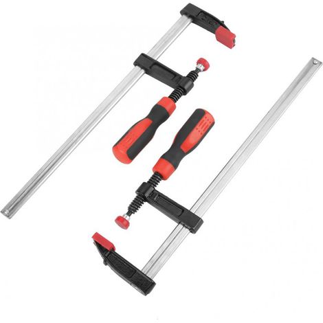 2Pcs Heavy Duty F Clamps Woodworking Bar Clips Quick Slide DIY Hand Tool Kit 50300mm