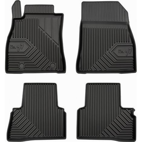 Tapis de Sol de Voiture pour Nissan Juke I 2010-2019 TPE Antidérapant Noir 4Pcs (1/5)