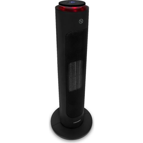 VONROC Calefactor eléctrico - torre lujoso - ventilador - 2000W - Aplicación controlada (vía wifi) y controles manuales - función de giro - termostato y temporizador - 20m2 - Incl. mando a distancia