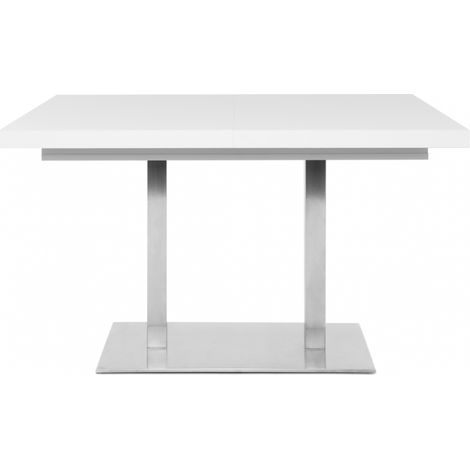 Table de salon extensible 120x80 cm blanc mat - Dream (1/5)