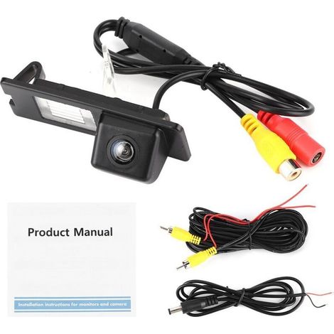 Caméra de recul CCD HD IP68, caméra de stationnement à 170 degrés pour éclairage de plaque d'immatriculation, adaptée à Fluence Duster (1/4)