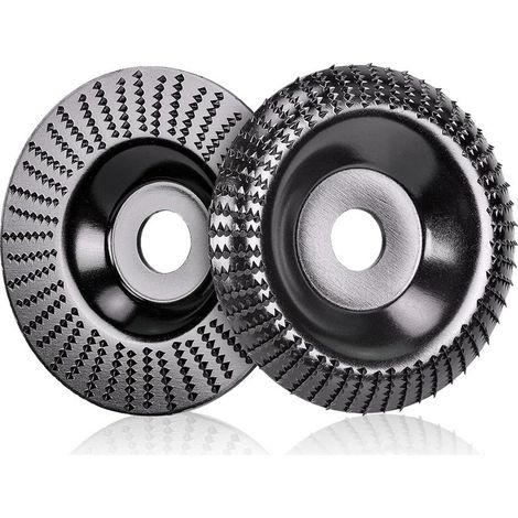 Discos abrasivos de madera de 2 piezas para amoladoras angulares, 125 mm x 22,2 mm. Discos abrasivos de corte rápido para amoladoras angulares. Pulido, tallado, lijado. (1/5)