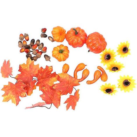1 lot de mini-citrouilles d'Halloween pour décorations d'Halloween (1/3)