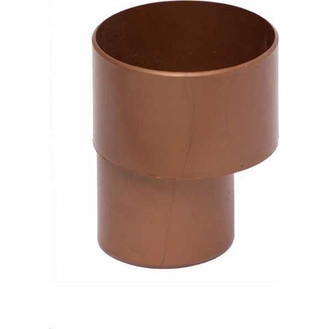 Riduzione ø100x80 (bicchiere sul ø maggiore) per pluviale : Colore - Rame rosso