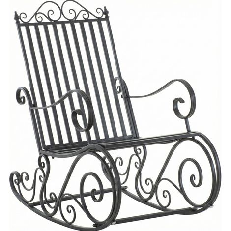 Fauteuil à bascule Smilla Anthracite