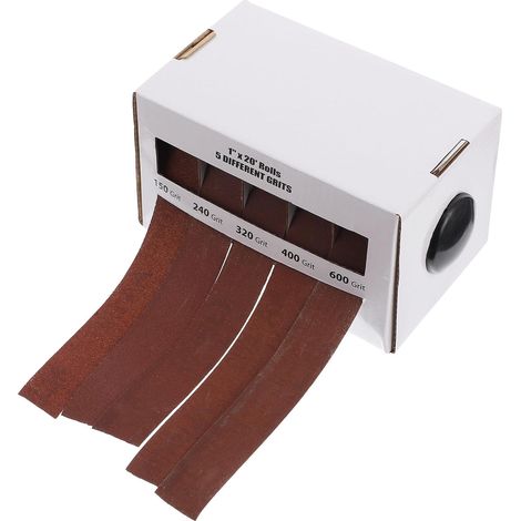 Boîte Distributrice de Papier Abrasif Rouleau en Toile Émeri Nylon Résistant Haute Vitesse pour Ponçage et Manucure D'animaux Domestiques (1/5)