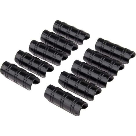 20 abrazaderas para mangueras, ideales para invernaderos y tuberías, para asegurar cubiertas y construcciones de jardín (KZQ)