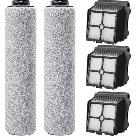 CYRILL – Confezione da 5 accessori per aspirapolvere Tineco iFloor3 / Floor One S3 – Parti di ricambio – Contiene 2 rulli spazzola e 3 filtri HEPA (1/5)