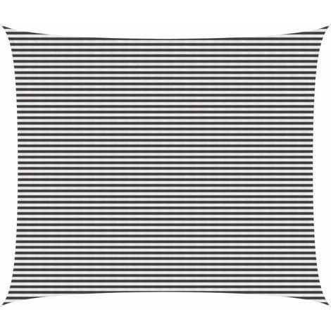Sunshade Sail Anthracite and White 6 x 7 m HDPE vidaXL