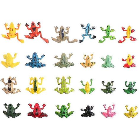 24 statues de grenouilles