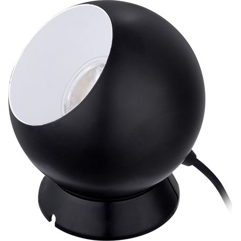 Lampada Scrivania Moderna Petto 1 Acciaio Nero 1 Luce Gu10 2,8 Ip20