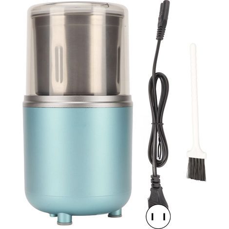 Leichte, tragbare elektrische Kaffeemühle (200 W) mit abnehmbarem Gewürzbehälter – 110-V-US-Stecker (1/5)