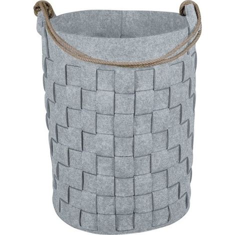 Panier à  linge COSYHOME 70L Gris Spirella