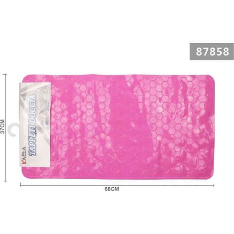 TRADE SHOP - Tappeto Antiscivolo Rettangolare Per Bagno Doccia Nido Ape Rosa 37 X 68 Cm 87858 -