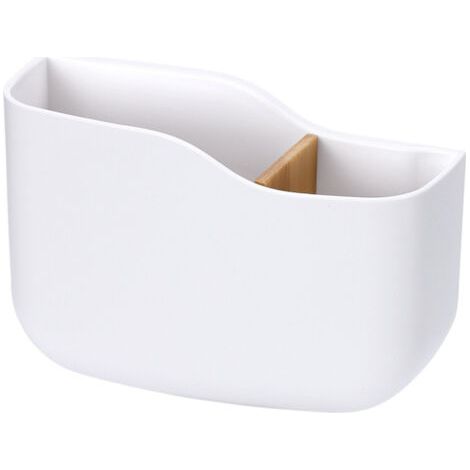 ABS Wall-Mounted Cell Phone Holder with Hook, Wall Organizer Box for Cell Phone Charging Stand, Remote Control Storage Box (1/5)