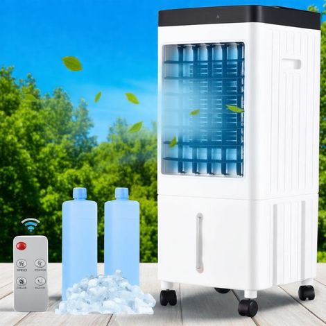MRTRS– Rafraîchisseur d'air portable 2000m³/h – 3 vitesses – Minuterie 7,5h – Capacité réservoir 10L – Pour 20m² à 30m²-Télécommande