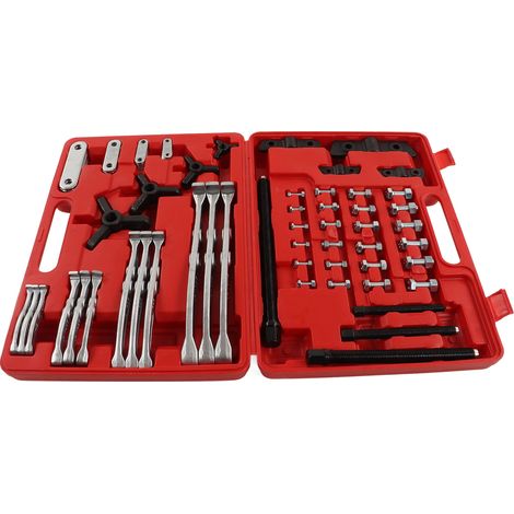 Kit de 72 extracteurs de moyeux et séparateurs de roulements pour réparation automobile professionnelle et universelle (poulies et pignons). (1/5)