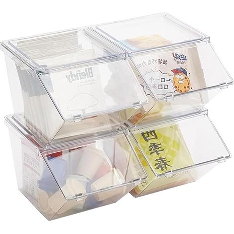 Boîte de Rangement Empilable en PET pour Dosettes Café (1/3)