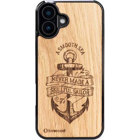Bewood Holzhülle für iPhone 16 Plus ANKEREICHE (1/5)