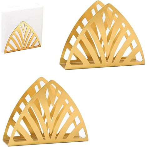 2 uds. Servilletero hueco Servilletero triangular Servilletero para mesa de comedor (1/4)