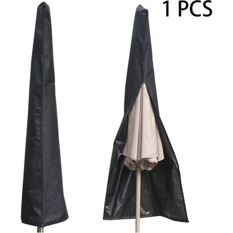 Sonnenschirmhülle – wasserdichtes Oxford-Gewebe – 25 x 55 x 230 cm – Schutz vor Regen, Wind und Sonne – 1 Stück (1/5)