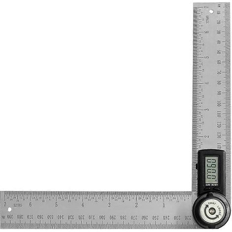 Rapporteur d'angle numérique en acier inoxydable 7 pouces (200 mm) (1/5)