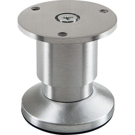 4er Pack - Möbelfuß ALPHA Alu gebürstet Höhe 50 mm