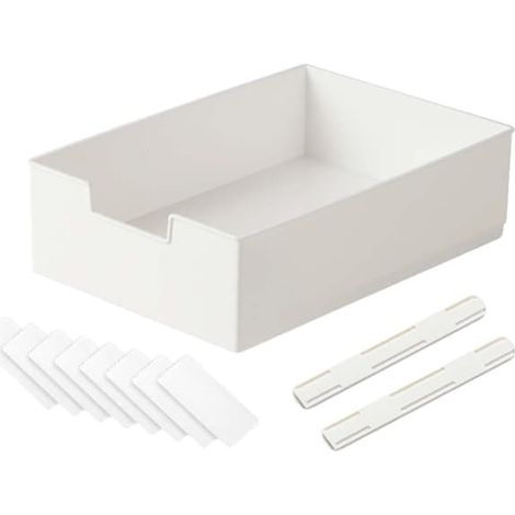 Panier de rangement coulissant pour placard de cuisine, tiroir télescopique, étagère à épices coulissante pour placard de cuisine, 31,5 cm x 21,5 cm x 9 cm (1/5)