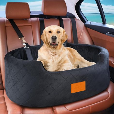 Hundesitz Auto für große Hunde bis 25kg, waschbar, mit Sicherheitsleinen (1/5)