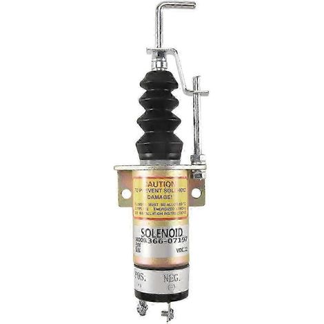 1502-12C7U2B2S1 SA-3405T 366-07197 Électrovanne d'arrêt 12 V à 2 broches - Électrovanne de coupure pour pelle électrique (1/5)