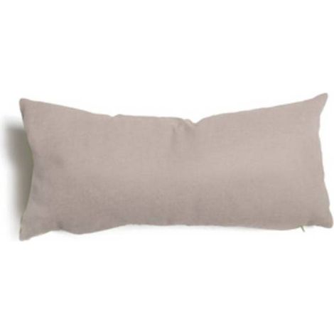 Cojín decorativo gris tórtola con funda desenfundable 30x60 cm