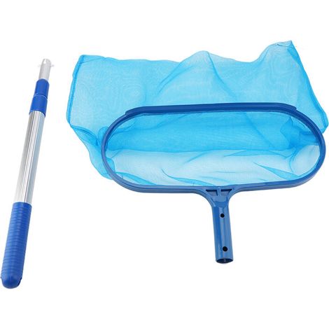 Mesh net for pool leaf skimmer with telescopic pole, effective cleaning tool for bathtub and pond (1/5)
