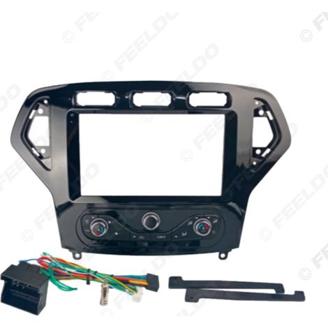 Compatible avec les Ford Mondeo 07-10 : cadre de modification, écran Android grand format, panneau de navigation, câble d'alimentation, 9 pouces.