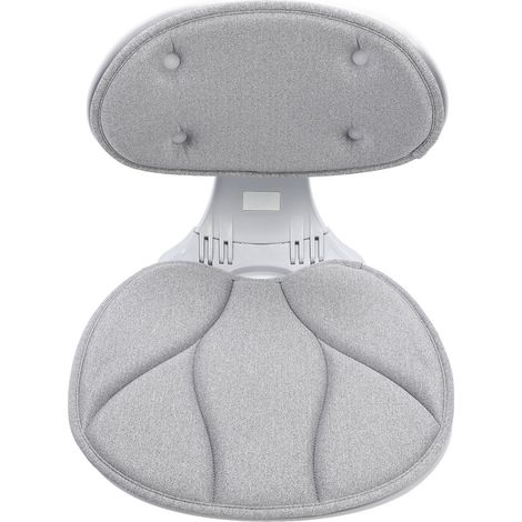 Support lombaire ergonomique pliable pour chaise de bureau, correcteur de posture, soulage l'inconfort en voiture, en voyage et à domicile, gris (1/5)