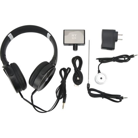 Détecteur de fuite d'eau souterraine renforcé, amplificateur sonore haute puissance avec casque, AC100-240V, prise US, pour chantier de construction (1/5)
