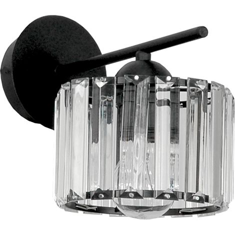 Aplique de pared con pantalla de cristal negro 15-103 apulla (1/2)