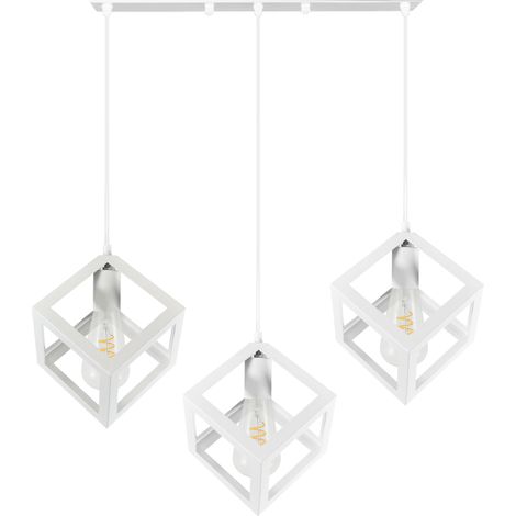 Lampadario Polux Sweden bianco metallo 3xE27 (1/5)