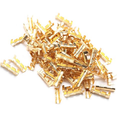 Lot de 100 connecteurs d'amarrage à bouton-poussoir pour câblage rapide, bornes carrées de 0,5 à 1,5 mm (1/5)