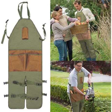 Tablier De Jardinage - Multi Poches Extensible - Pour Utilisation En Extérieur - 1 Pièce (1/5)