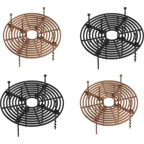 4 Pièce Pots De Fleurs en Grille, Pot Protection pour Plantes, Protections De Sol pour Pot De Fleurs, Pot De Fleurs Protection Contre Les Chats, Les Enfants, Les Animaux Domestiques