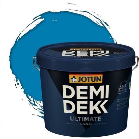 Peinture Bois - DEMI DEKK ULTIMATE - Lasure Opaque Satinée - RAL 5015 - 3L - Bleu Ciel (1/2)